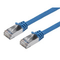 Cat7 26AWG Blindé SFTP Ethernet Câble de raccordement réseau 7FT Bleu